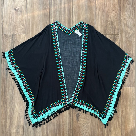 Trina Turk Tops - Trina Turk Kimono Tassel Beach Cover Up